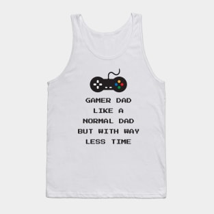 Gamer Dad Bits Pixelated Tank Top